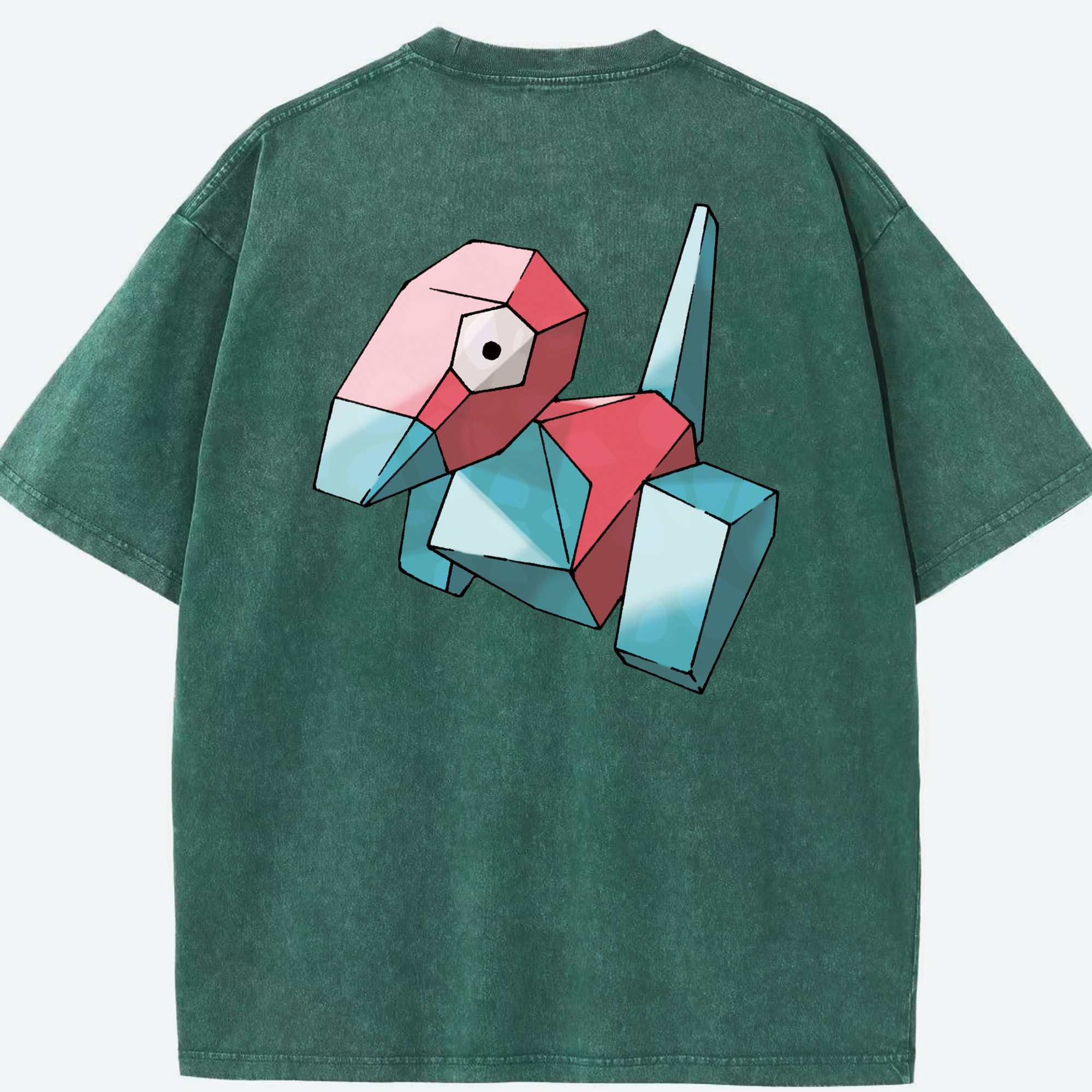 （画像用） ポケットモンスター Pokémon 綿100% ヴィンテージ風 半袖Tシャツ（背面プリント）